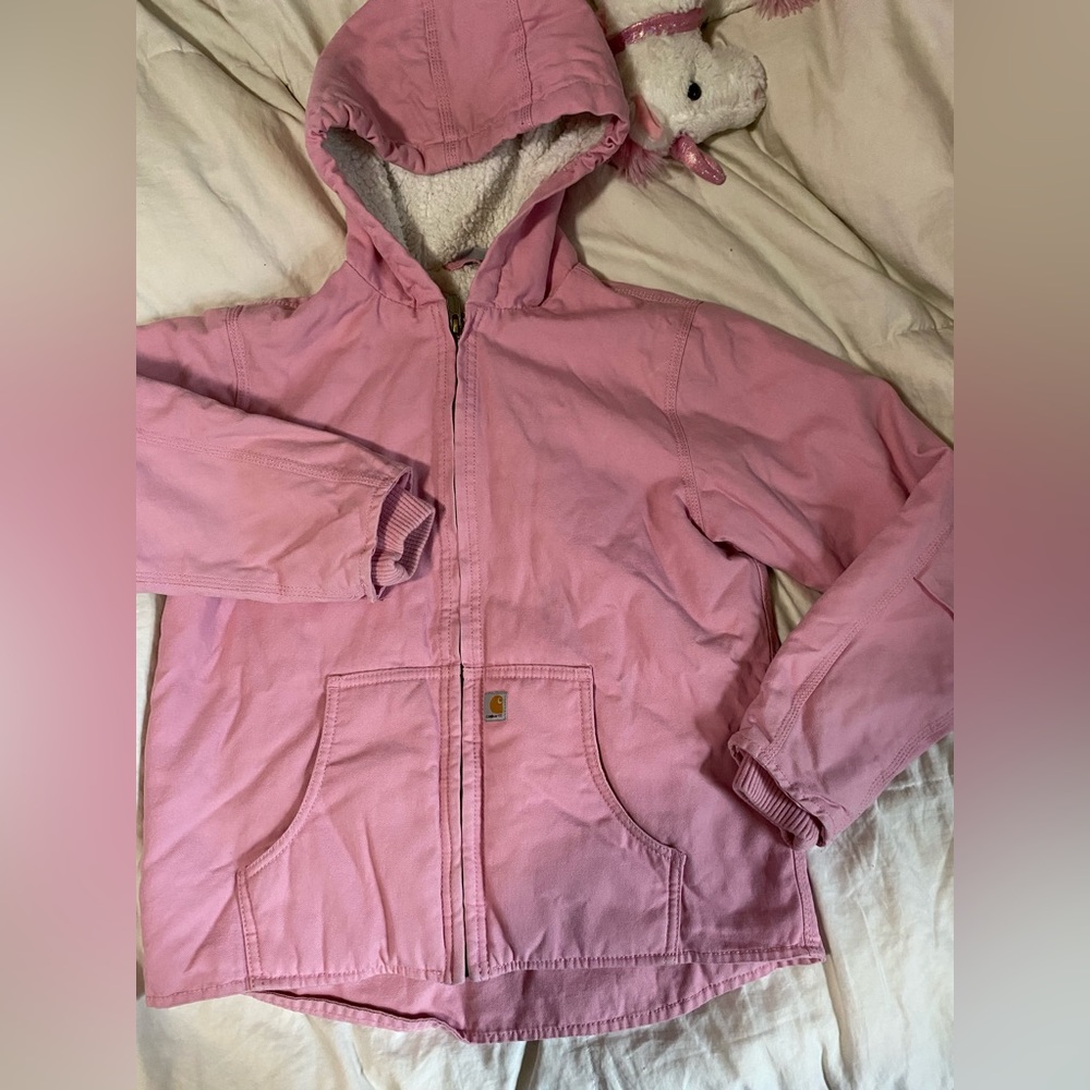 pink carhartt jacket